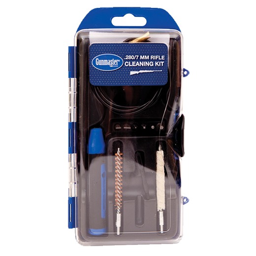 DAC GM7LR GunMaster Cleaning Kit 7mm 280 Cal Rifle Brass Bristles 12 Black/Blue Clamshell Case