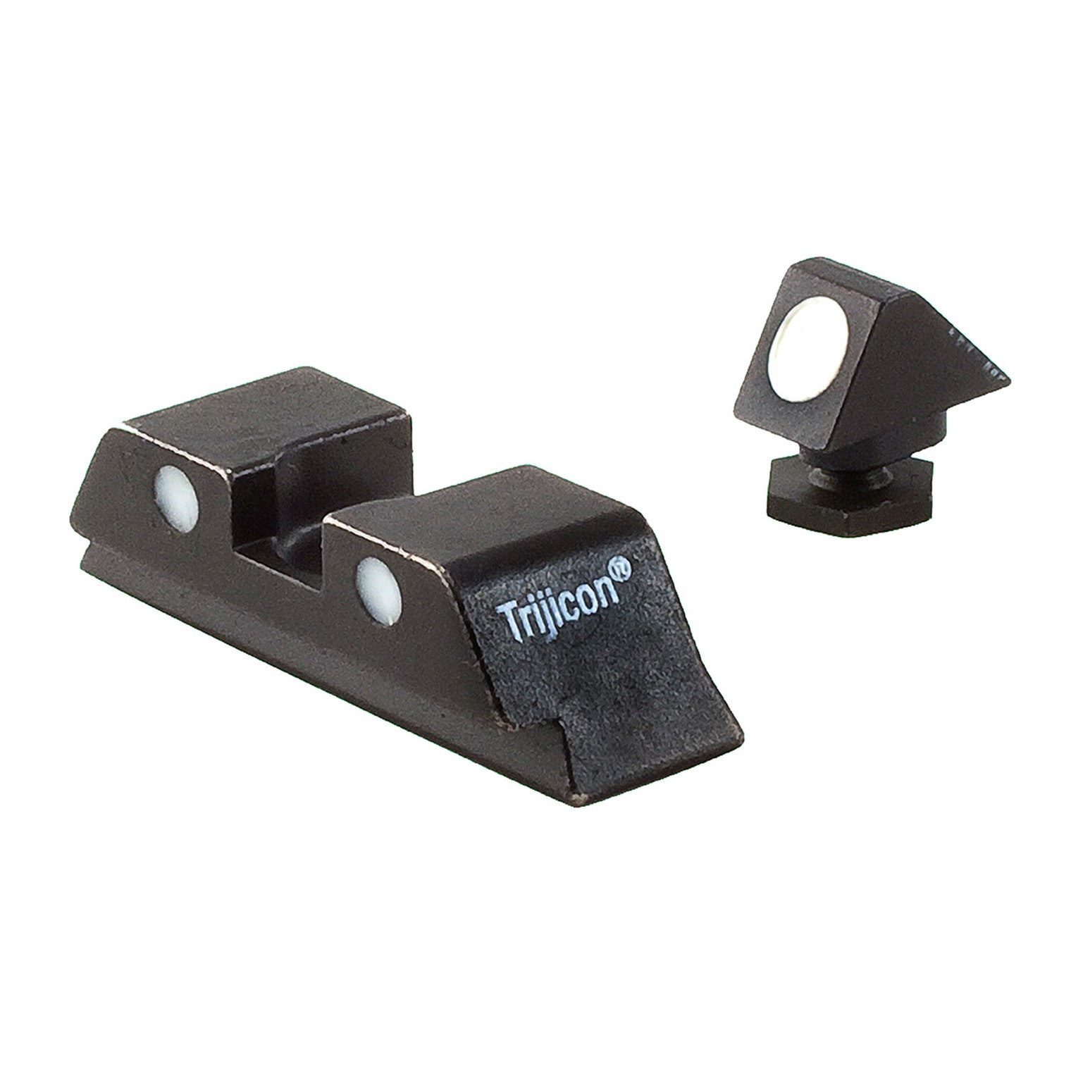 Trijicon 600234 Bright & Tough Steel Sights Black White Dot Front Sight-Black White Dots Rear Sight-Glock 17 MOS/19 MOS/34 MOS (No Tritium) Standard Frame