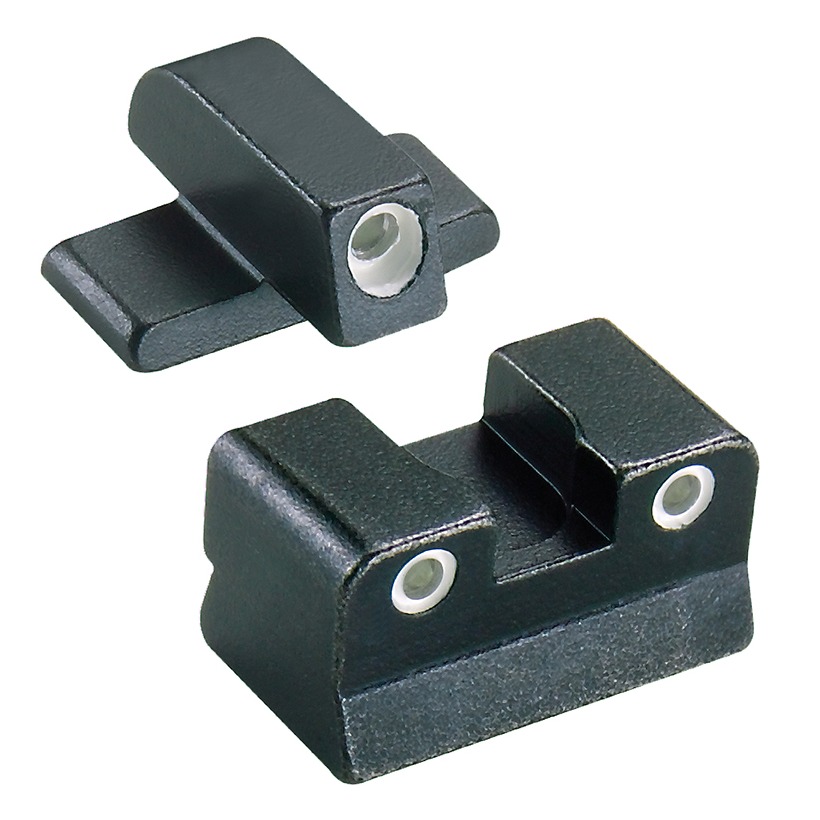 Trijicon 600049 Bright & Tough Night Sights Green/Tritium White Outline Front Sight-Green/Tritium White Outline Rear Sight Beretta 92A1/96A1