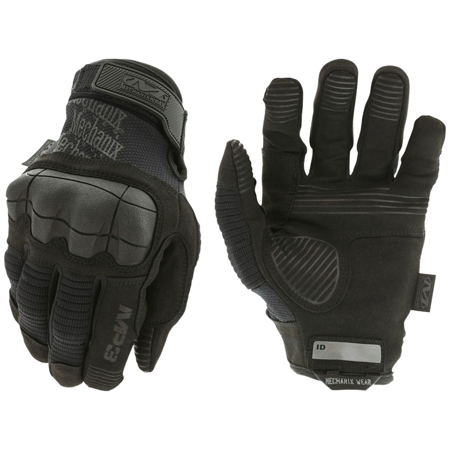 Mechanix Wear MP355008 M-Pact 3 Black Synthetic Leather Small Velcro Closure