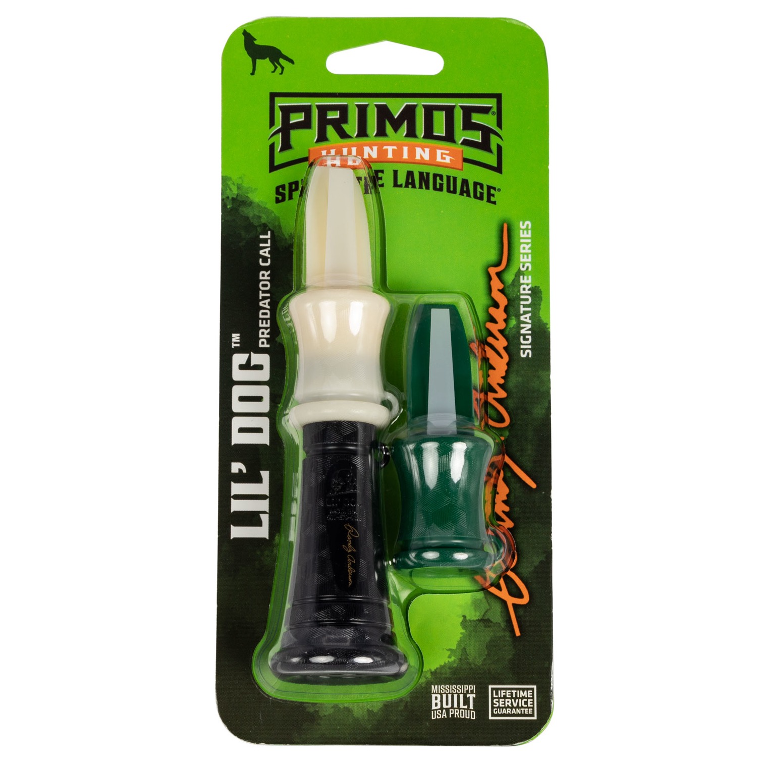 Primos PS350 Randy Anderson LIL ’ Dog Open Call Distress/Whines Sounds Attracts Coyotes Black Plastic