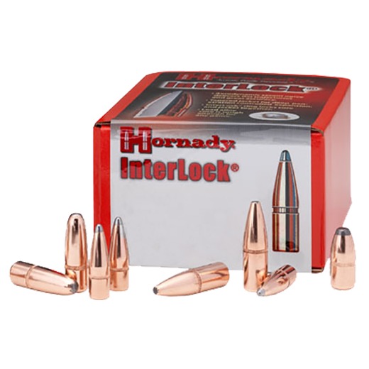 Hornady 2640 InterLock 6.5mm .264 160 gr Round Nose 100 Per Box/ 15 Case