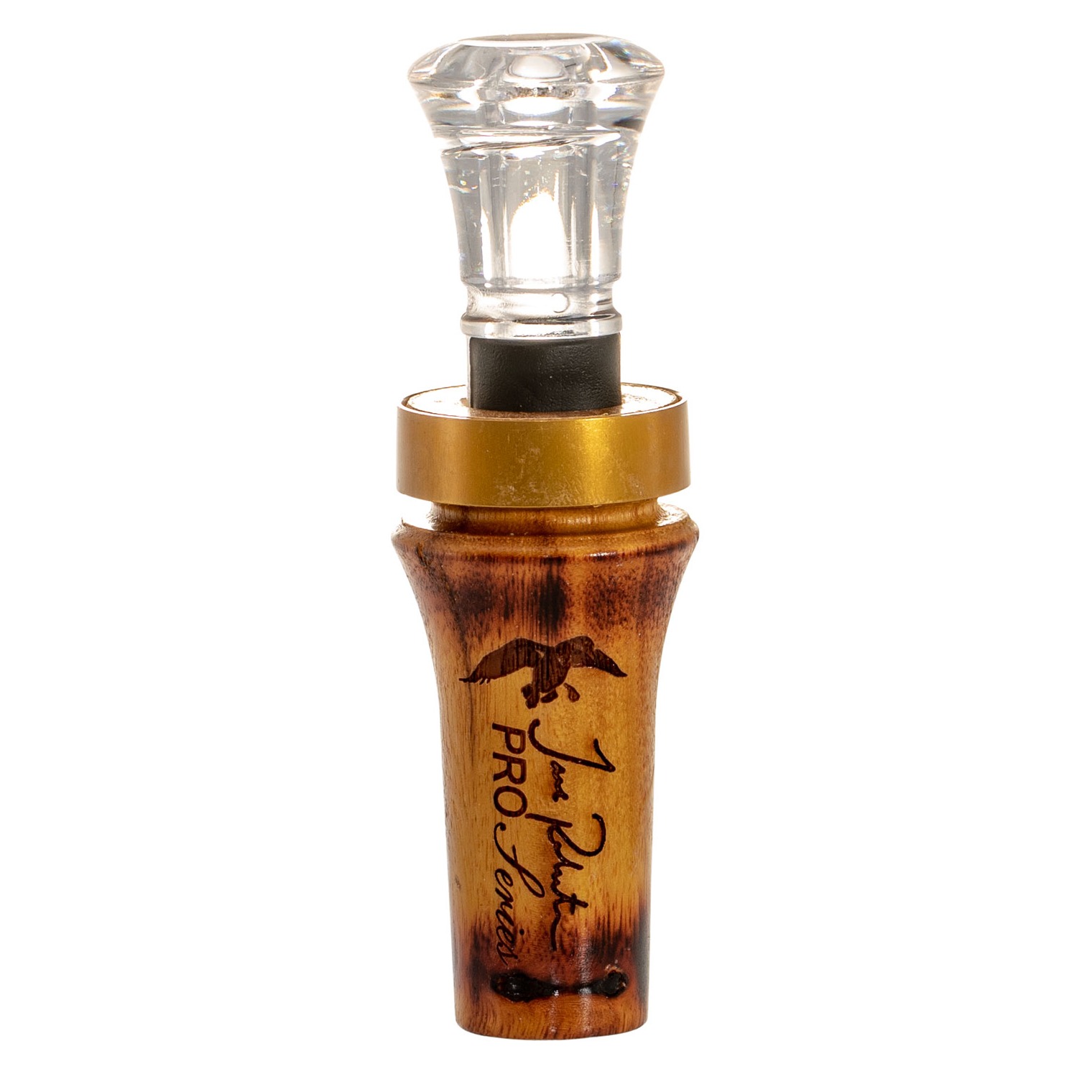 Duck Commander DCPROBH Pro Series Burnt Hedge Open Call Double Reed Mallard Hen Sounds Attracts Ducks Brown Wood