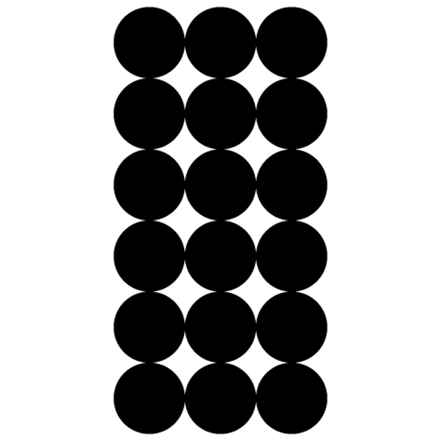 Pro-Shot P216 SplatterShot Repair Pasters Black 1” Self-Adhesive 216 Pasters
