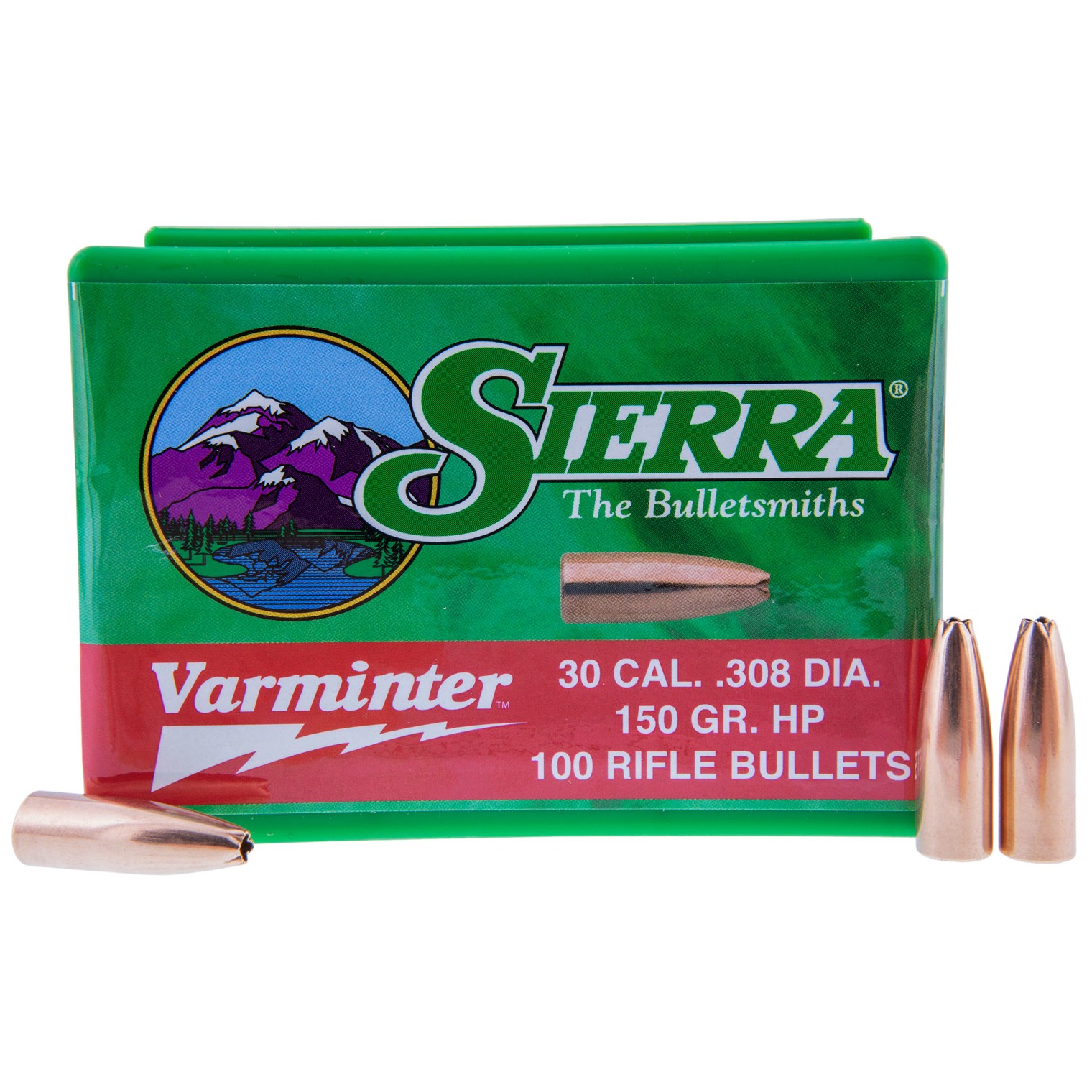 Sierra 2136 Varminter 308Win 150gr Hollow Point 100/Box