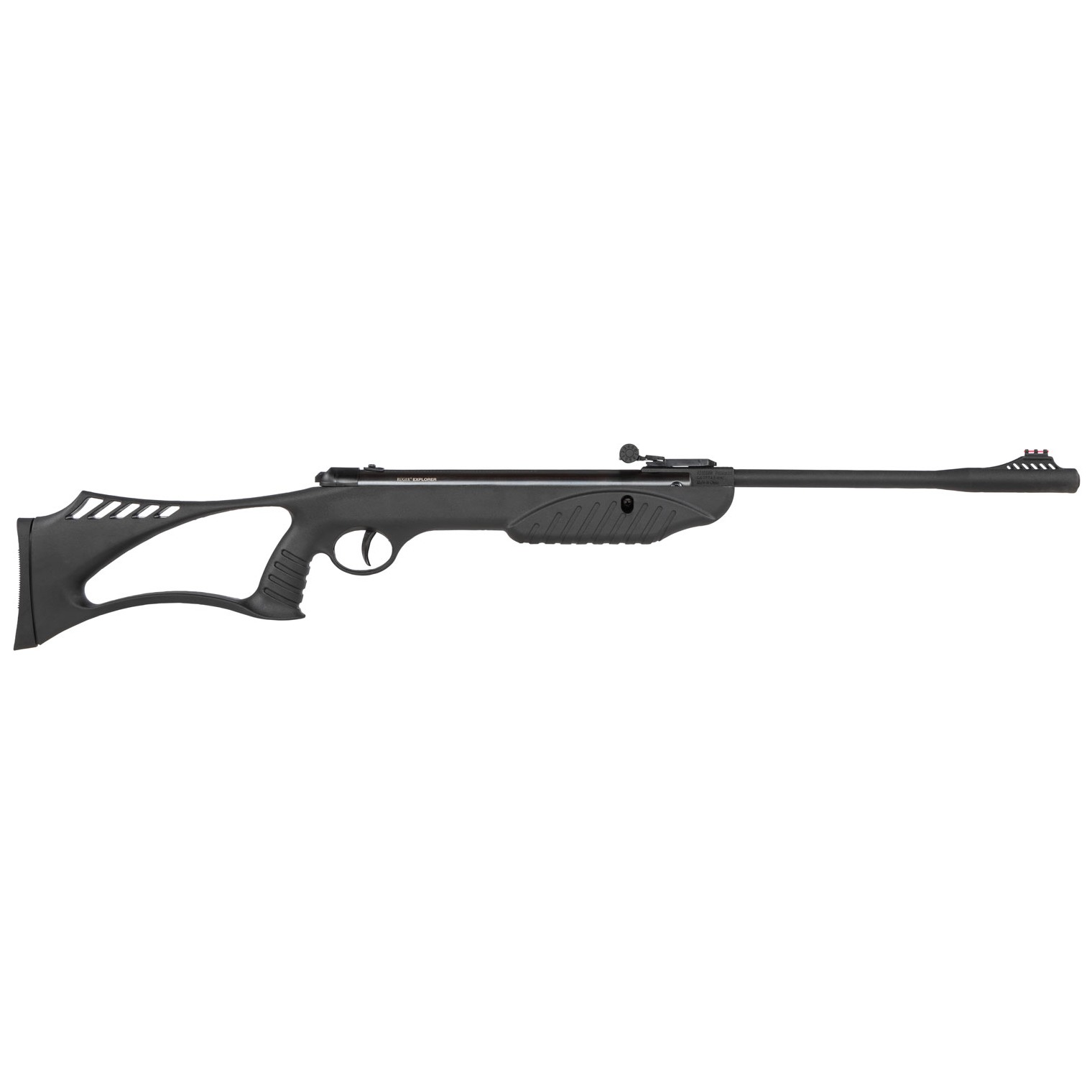 Umarex 2244020 Explorer Youth Spring Piston 177 Pellet 1rd Black Rec/Barrel Black All Weather Thumbhole Stock