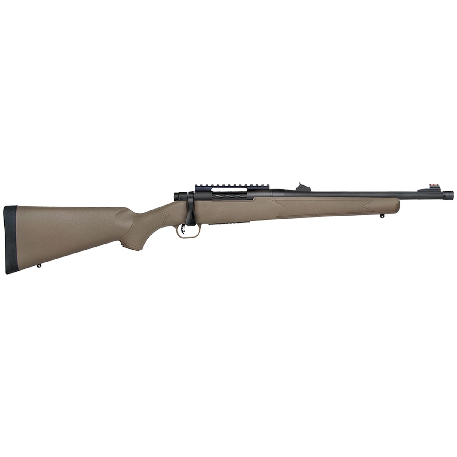 Mossberg 28051 Patriot 450 Bushmaster Caliber with 3+1 Capacity, 16.25” Threaded/Fluted Barrel, Matte Blued Metal Finish & Flat Dark Earth Synthetic Stock Right Hand (Full Size)