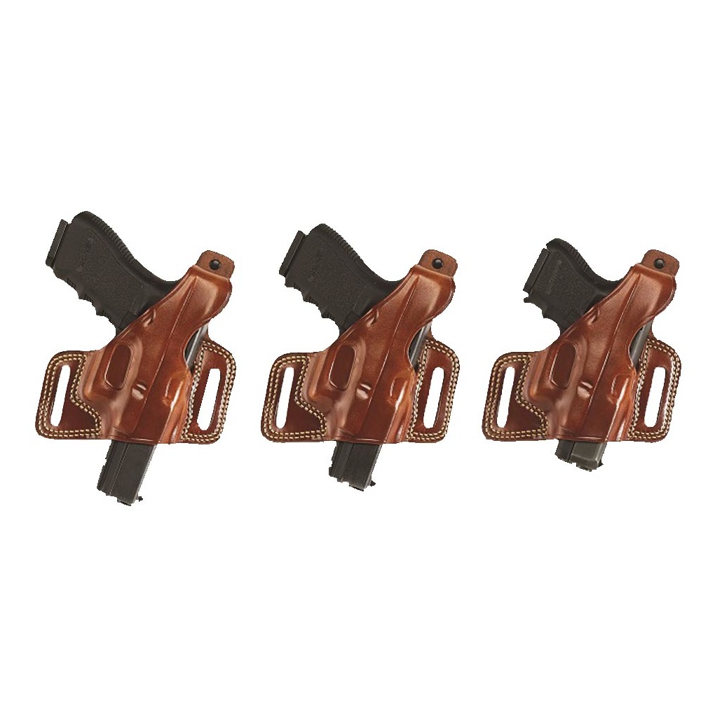 Galco SIL212 Silhouette OWB Tan Leather Belt Slide Fits 1911 Fits 3.50” Barrel Right Hand