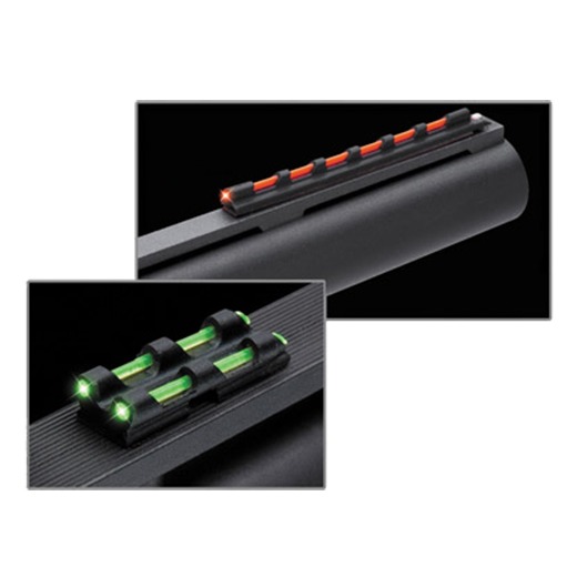 Truglo TG94 Gobble-Dot Universal Shotgun Green/Red Fiber Optic Green Fiber Optic Black