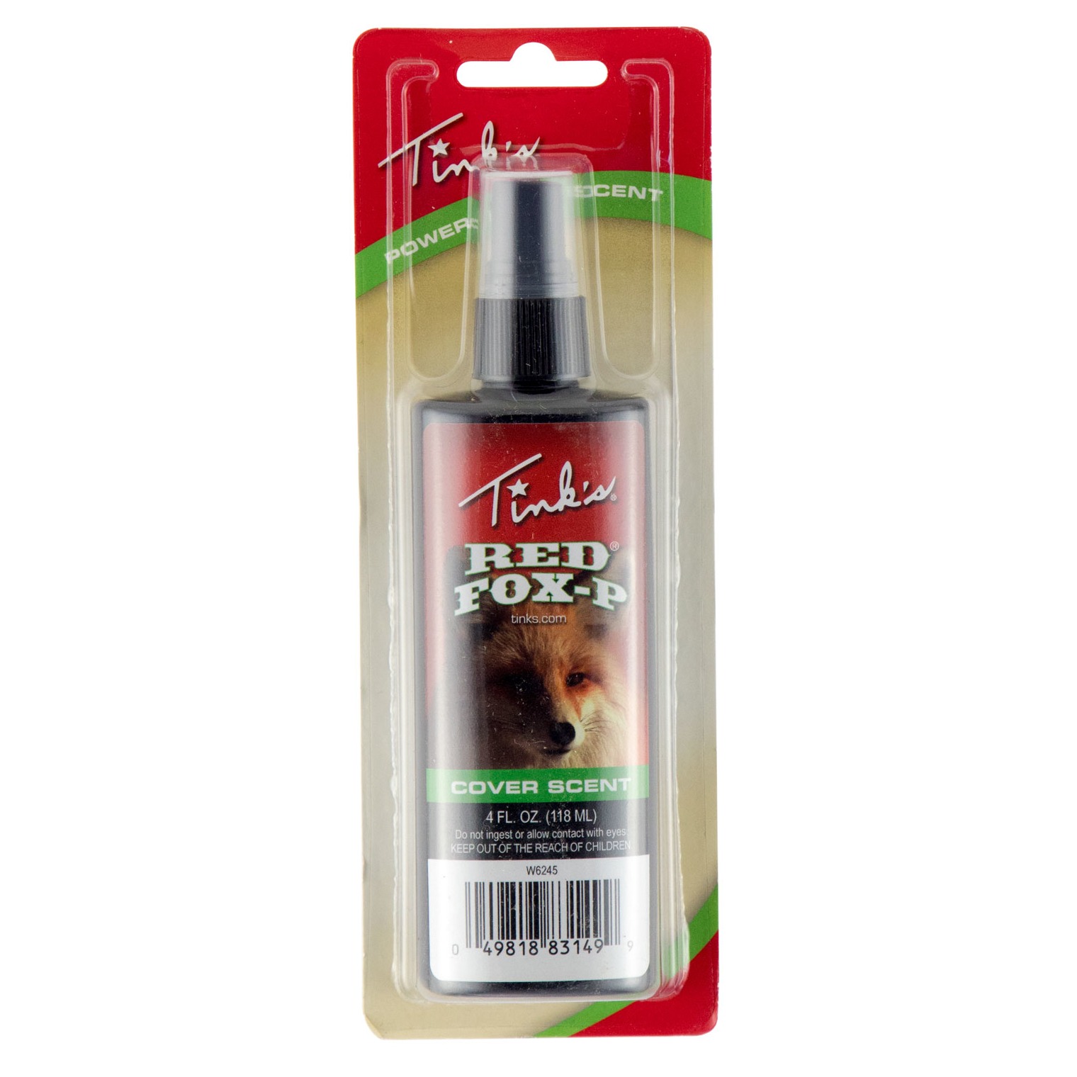 Tinks W6245 Red Fox-P Cover Scent Fox Urine Scent 4 oz Spray