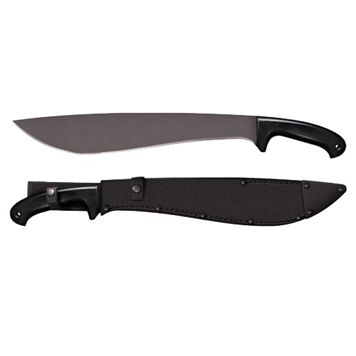 Cold Steel 97JMS Jungle 16” Black Matte Baked-On Anti Rust 1055 Carbon Steel Blade/ Black Polypropylene Handle 22” Long Includes Sheath