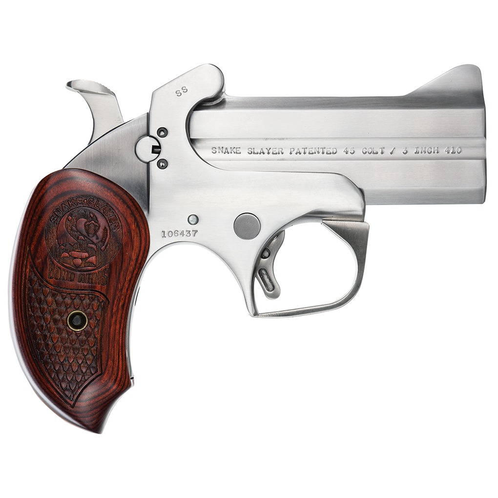 Bond Arms BASS Snakeslayer Original 357 Mag/38 Spl 2rd Shot 3.50” Extended Rosewood Grips