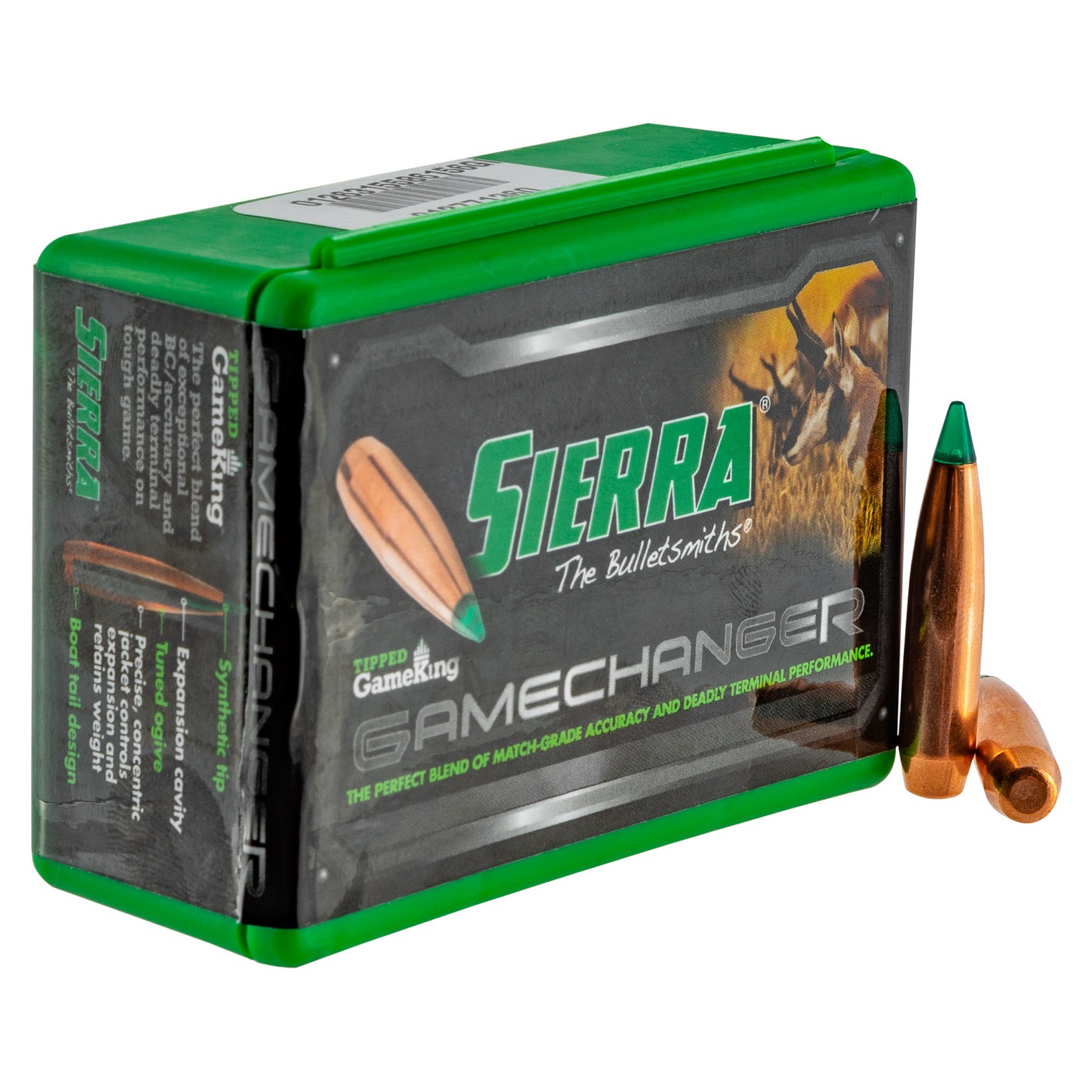Sierra 4330T Tipped GameKing 6.5Creedmoor 130gr Hollow Point Boat Tail 50/Box