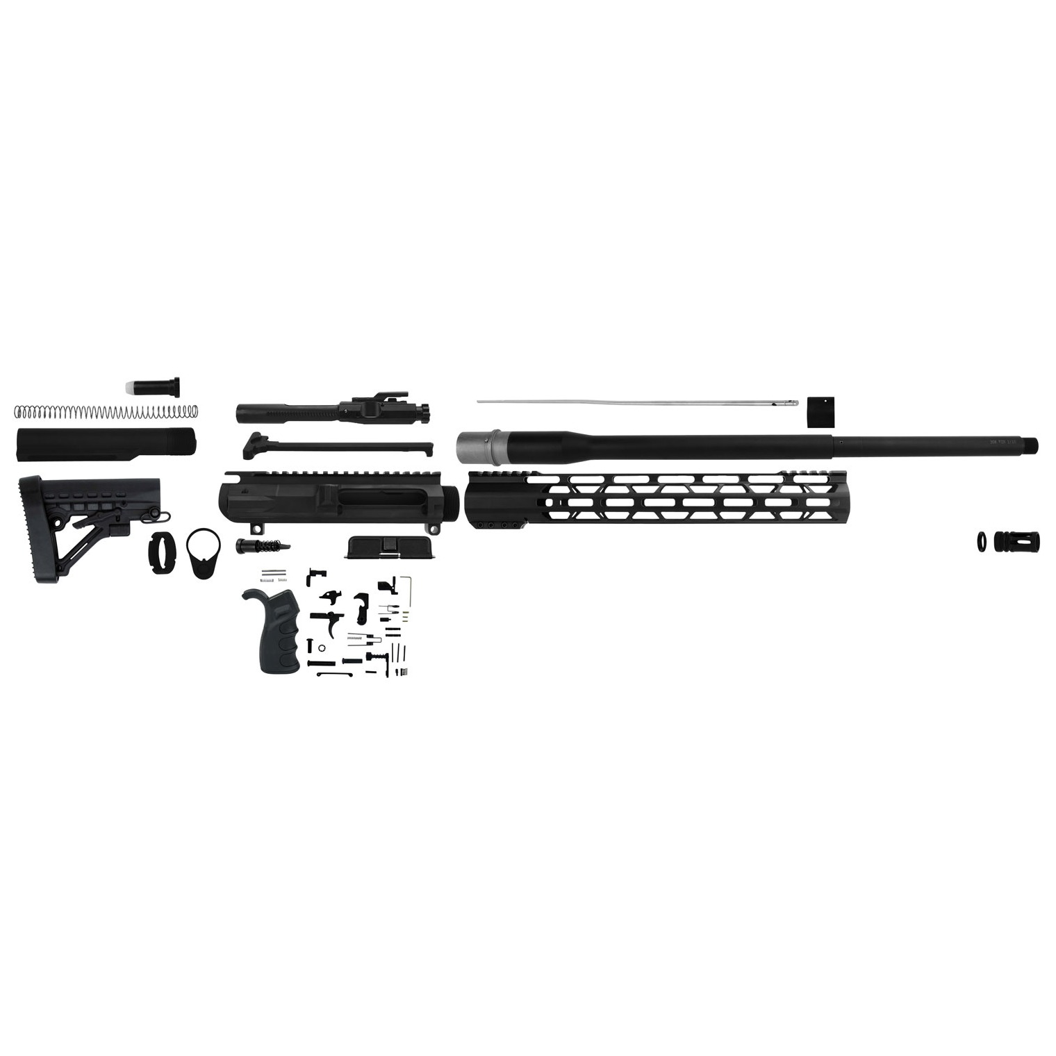 TacFire SSRK308LPK20BN AR Build Kit Sports South Exclusive 308 Win AR-10 Black Nitride 5/8”x24