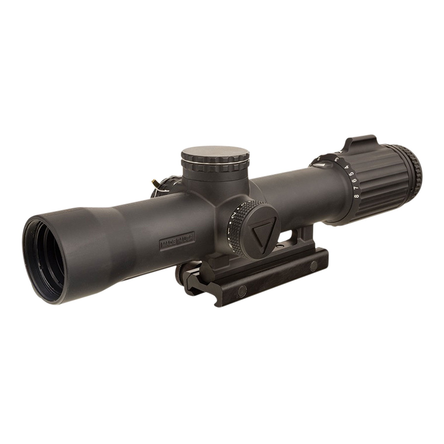 Trijicon 2400003 VCOG 1-8x 28mm Obj 109.20-13.10 ft @ 100 yds FOV Matte Black Finish LED Illuminated Red Segmented Circle w/Crosshair MRAD Dot