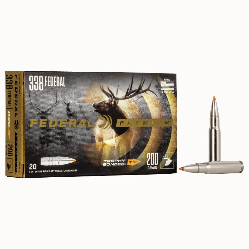 Federal PB338TT200 Premium 338Cal 200gr 50 Per Box/4 Case