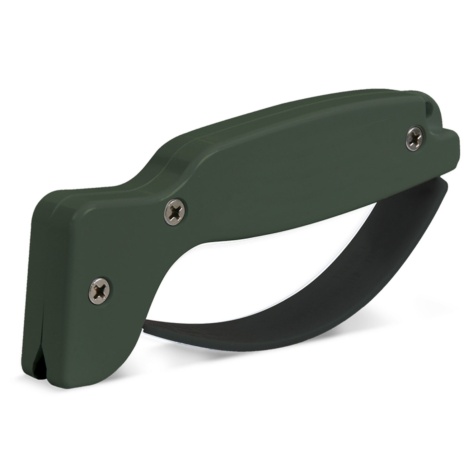 AccuSharp 008C Sharpener Hand Held Hard Diamond Sharpener Ergonomic Olive Drab Handle
