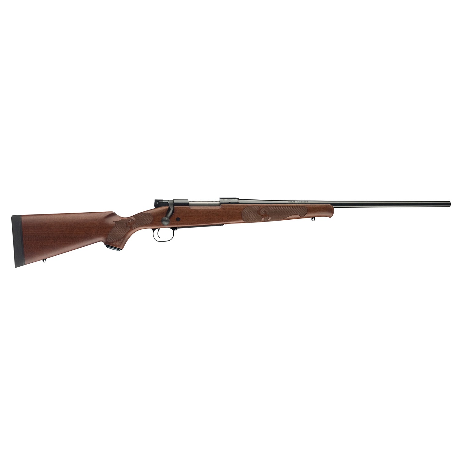 Winchester Guns 535201299 Model 70 Featherweight Compact 6.8 Western 3+1 20” Satin Walnut Fixed w/Feather Checkering Stock Brushed Polish Blued Right Hand