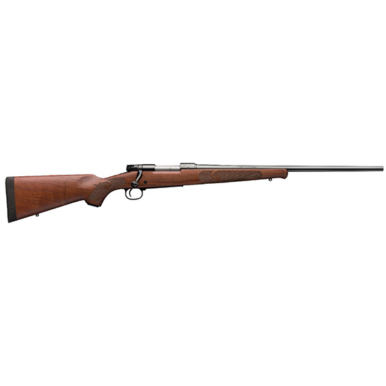Winchester Guns 535200299 Model 70 Featherweight 6.8 Western 3+1 Cap 24” Brushed Polish Blued Rec/Barrel Satin Walnut Fixed with Feather Checkering Stock Right Hand with MOA Trigger System (Full Size)