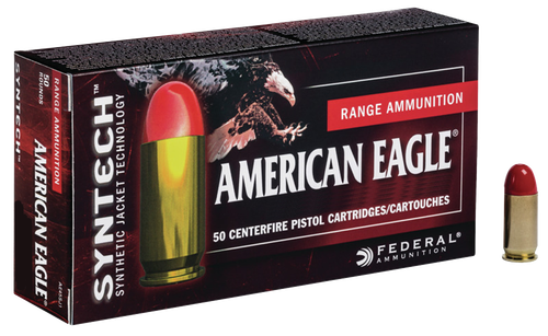 Federal American Eagle Syntech 9mm 150gr, Total Synthetic Jacket, 50rd Box
