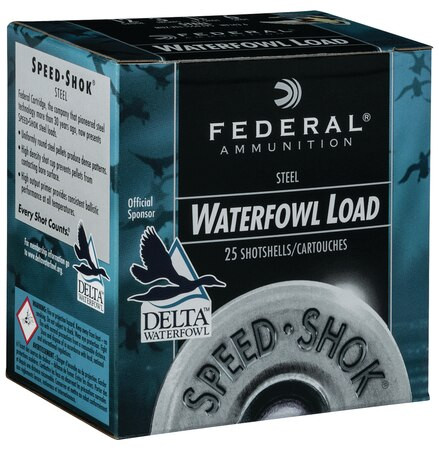 Federal Speed-Shok 12 Ga, 3", 1-1/4oz, 1 Shot,. 25rd/Box