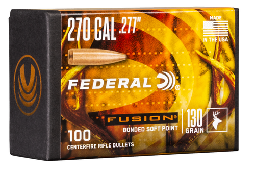 Federal Bullets .277 130gr, fus, 100rd, NOT AMMO THESE ARE RELOADING BULLETS
