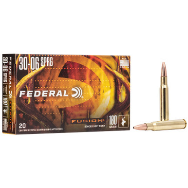 Federal F3006TFS3 Fusion 30-06Springfield 180gr Bonded Soft Point 20 Per Box/10 Case