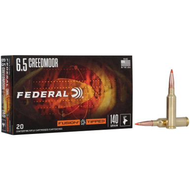Federal F65CRDTFS1 Fusion 6.5Creedmoor 140gr Bonded Soft Point 20 Per Box/10 Case