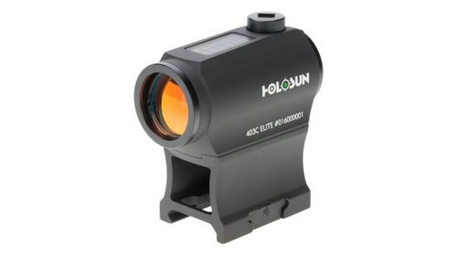 Holosun 403 Rifle Enclosed, Solar, Green 2Moa Dot, 6061 Aluminum, Enclosed, Solar, Rifle