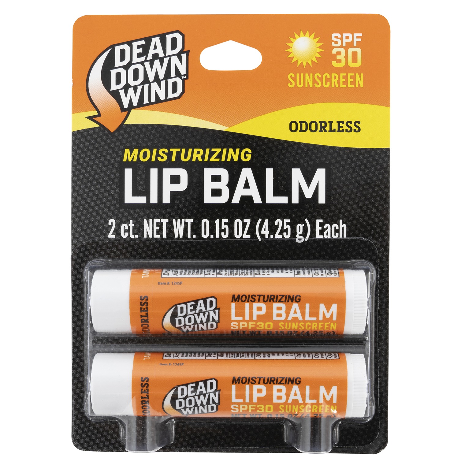 Dead Down Wind 1249BC Lip Balm 0.15 oz Unscented Broad Spectrum SPF 30 Sunscreen