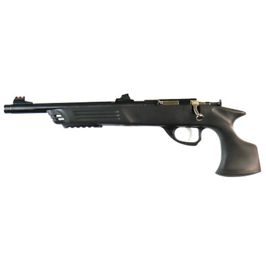 Crickett KSA693 Adult Pistol 22 LR 1rd 10.50" Blued Threaded Barrel w/Cap, Williams Fire Sights, Integrated Picatinny Accessory Rail, Synthetic Grip, Rebounding Firing Pin Safety