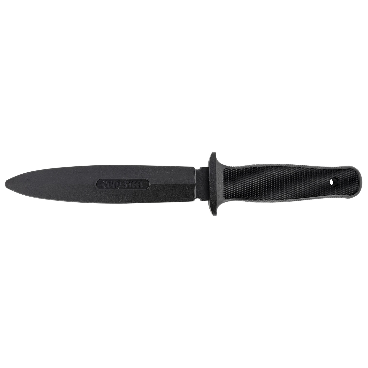 Cold Steel CS92R10D Peace Keeper I Rubber Trainer 7” Fixed Plain Blade Black Santoprene