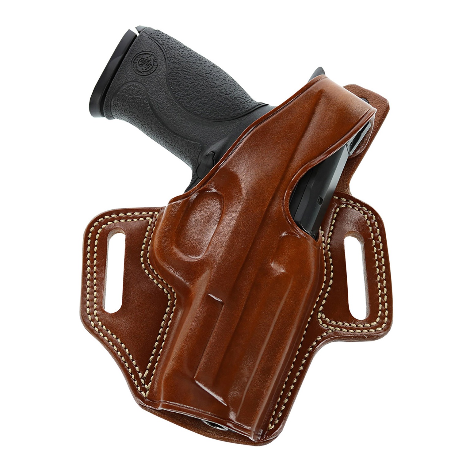 Galco FL652R Fletch OWB Tan Leather Belt Slide Fits S&W M&P Shield Fits Ruger Max-9 Fits FN 503 Right Hand