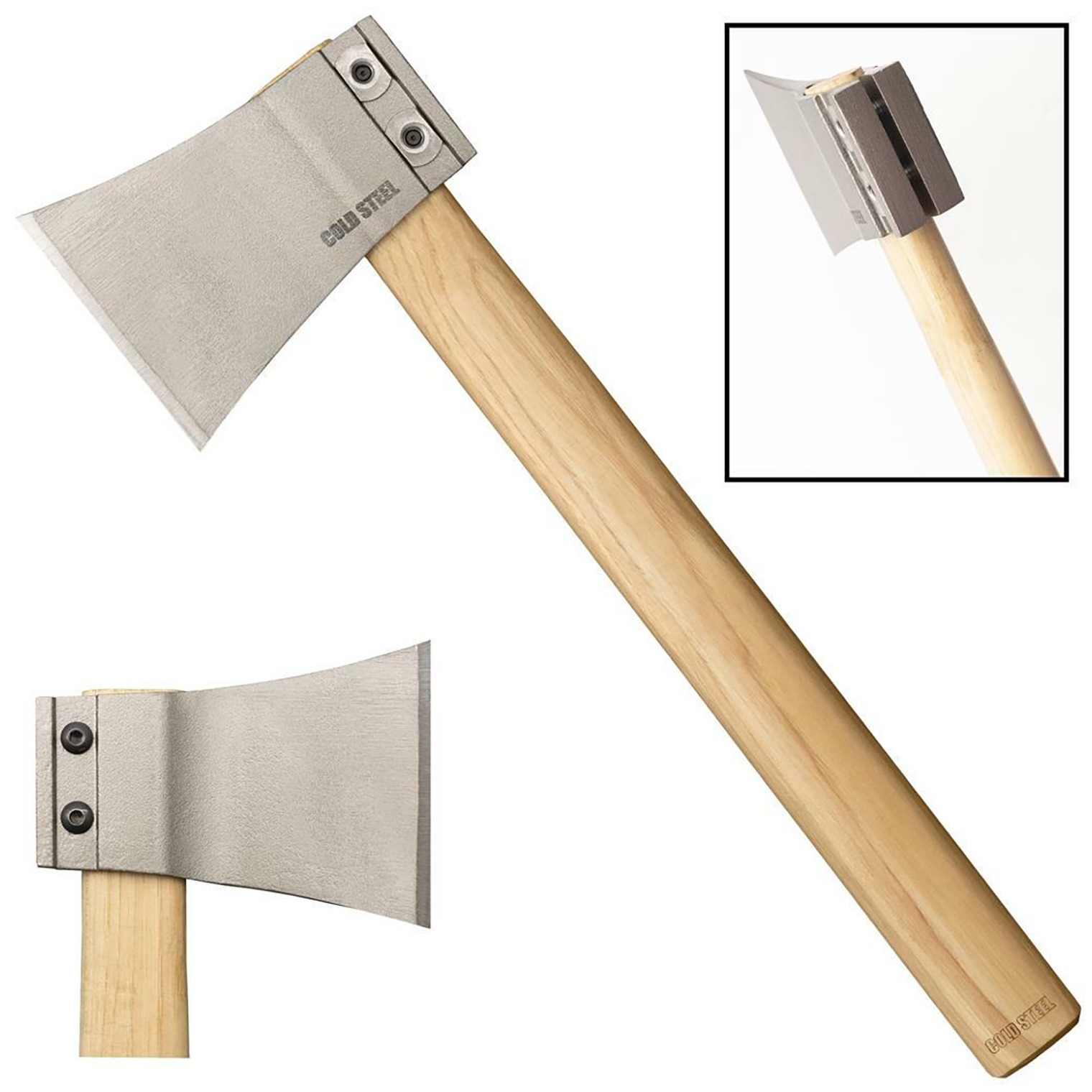 Cold Steel CS90AXA Professional Thrower 4” Blade 1055 Carbon Steel Blade American Hickory Handle 16”