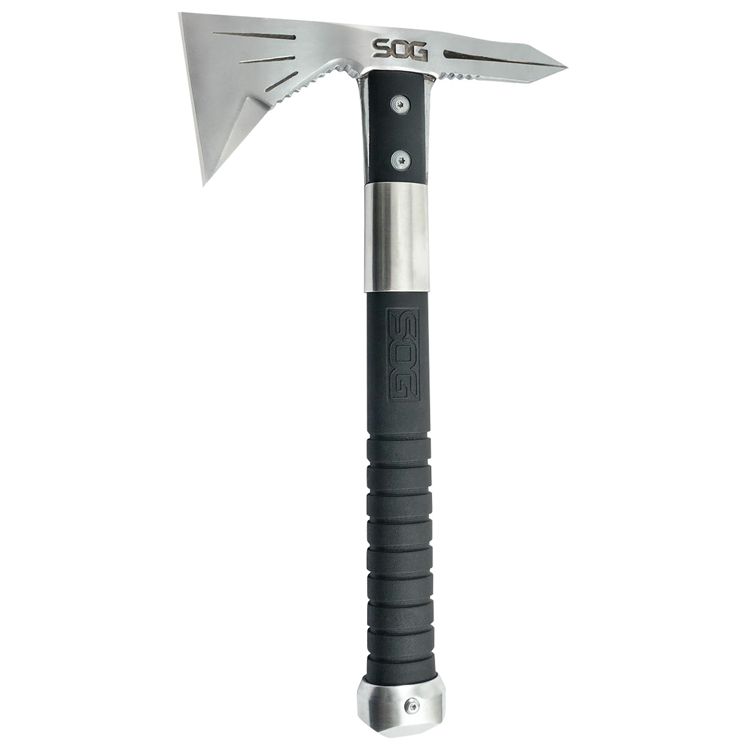 S.O.G SOGF182NCP Voodoo Hawk Mini 2.75” Blade 3Cr13MoV SS Blade Black Side Hammer Checkering w/”SOG” GRN Handle 12.50” Long Tomahawk