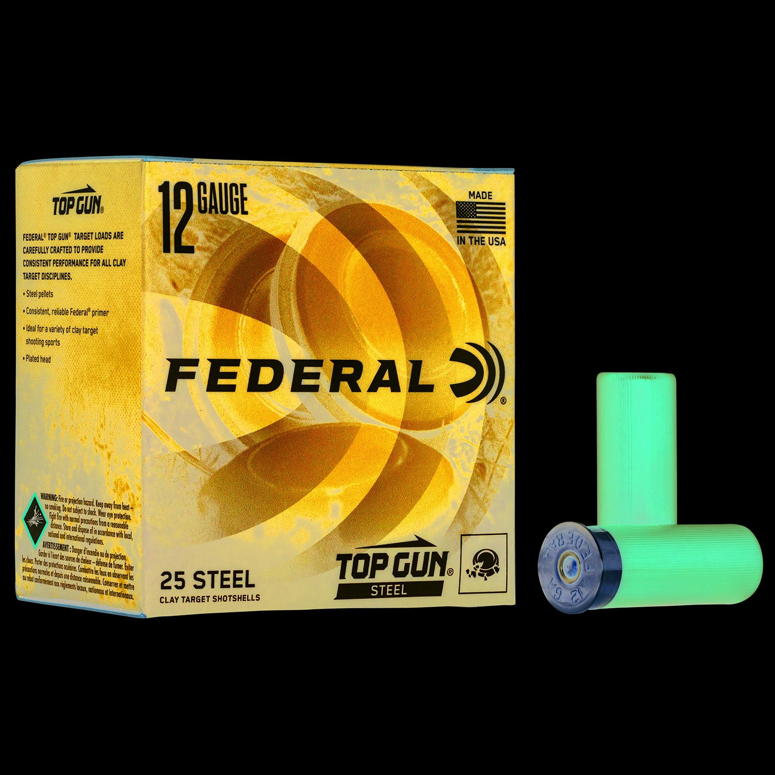 Federal TG1477 Top Gun Steel 12Gauge 2.75” 1 1/8oz 7Shot 25 Per Box/10 Case