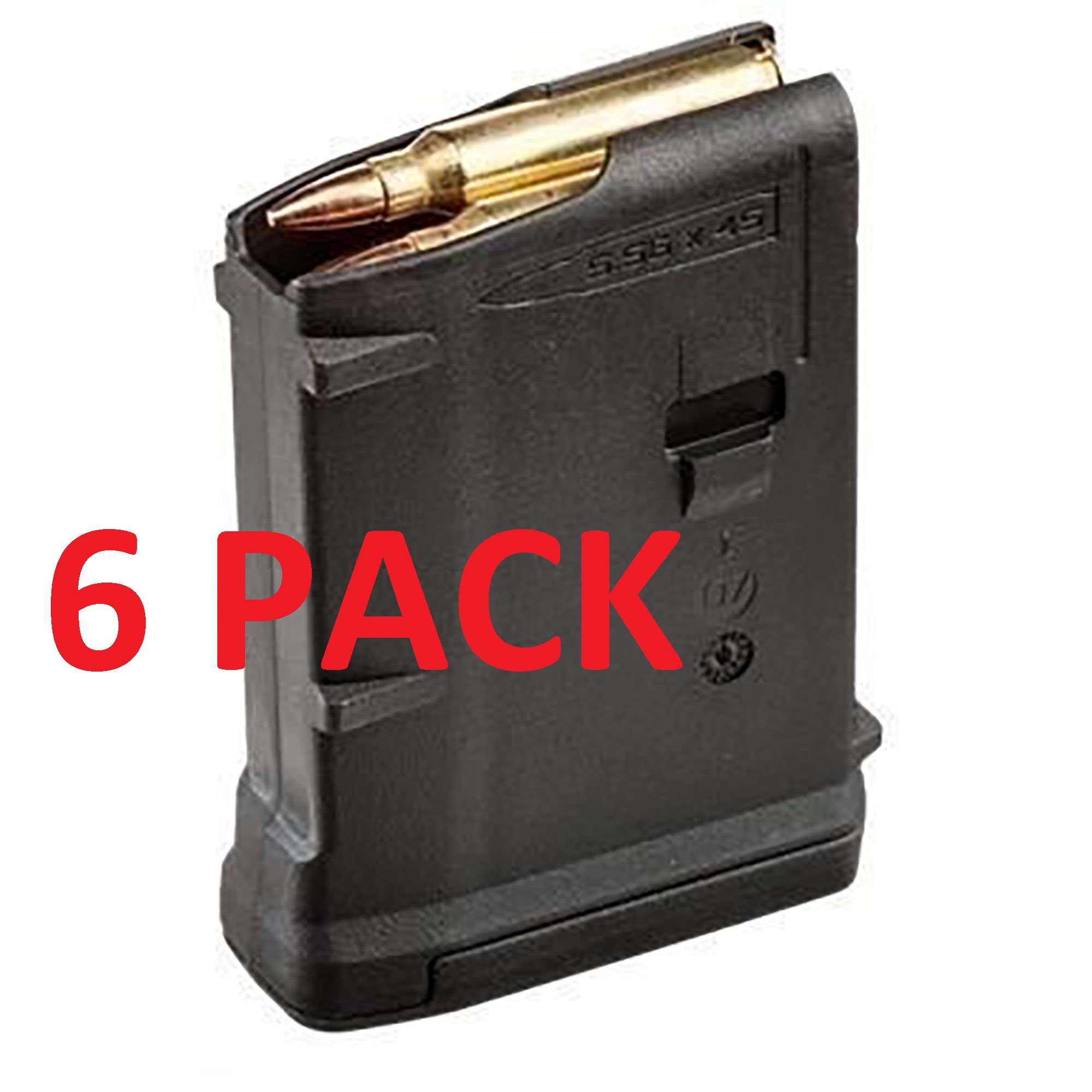 (6) MAGPUL PMAG Gen-3 AR-15 M4 5.56/.223 10-Round Magazines