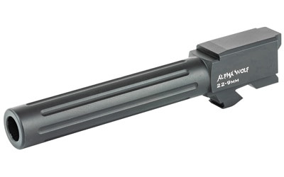 Lone Wolf Alphawolf Barrel 9Mm Glock 22-23, Nitride Coated, Fluted, Stainless