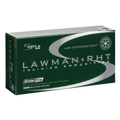 Speer 53365 Lawman Training RHT 9mmLuger 100gr SinterFire Frangible 50 Per Box/20 Case