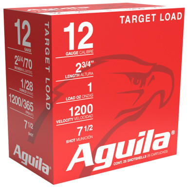 Aguila 1CHB1304 Target Load Competition 12Gauge 2.75" 1oz 7.5Shot 25 Per Box/10 Case