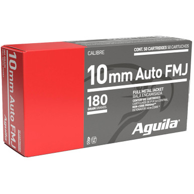 Aguila 1E102110 10mm Auto 180gr Full Metal Jacket 50 Per Box/20 Case