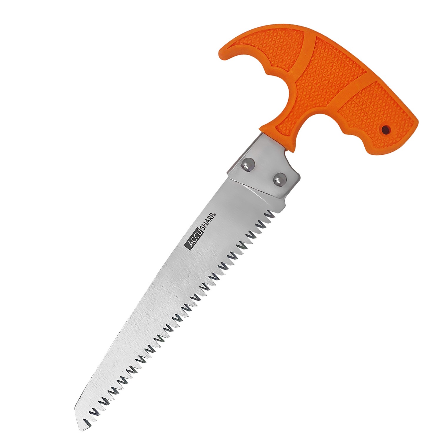 AccuSharp 730C Bone Saw Fixed Saw 6” Stainless Steel Blade/ Blaze Orange T-Shaped Handle