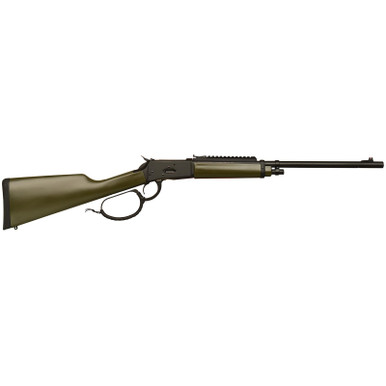 Gforce Arms GFLVR357OD Saddlehorn 357 Mag 10+1 16.50" Black Steel Barrel, Black Picatinny Rail Aluminum Receiver, Fixed Green Synthetic Stock