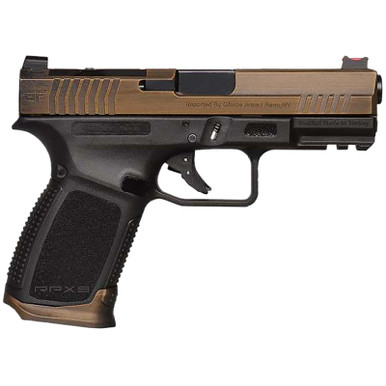 Gforce Arms GFRPX3C9BT Exodus 9mm Luger 15+1 4.02" Black Steel Barrel, Bronze Cerakote Serrated Steel Slide, Black Cerakote Polymer Frame w/Accessory Rail, Black Textured Grip