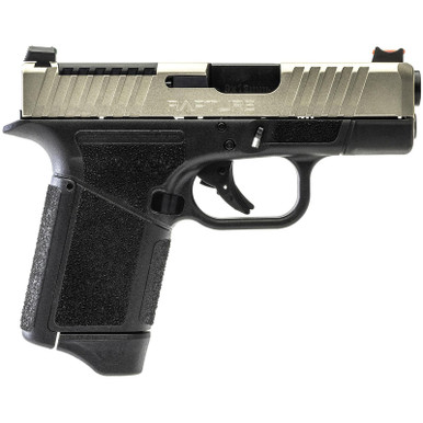 Gforce Arms GF932512GN Rapture Sub-Compact Frame 9mm Luger 12+1 3.25" Black Steel Barrel, Nickel Steel Optic Cut/Serrated Slide, Gray Cerakote Polymer Frame, Shield RMSc/RMR Footprint