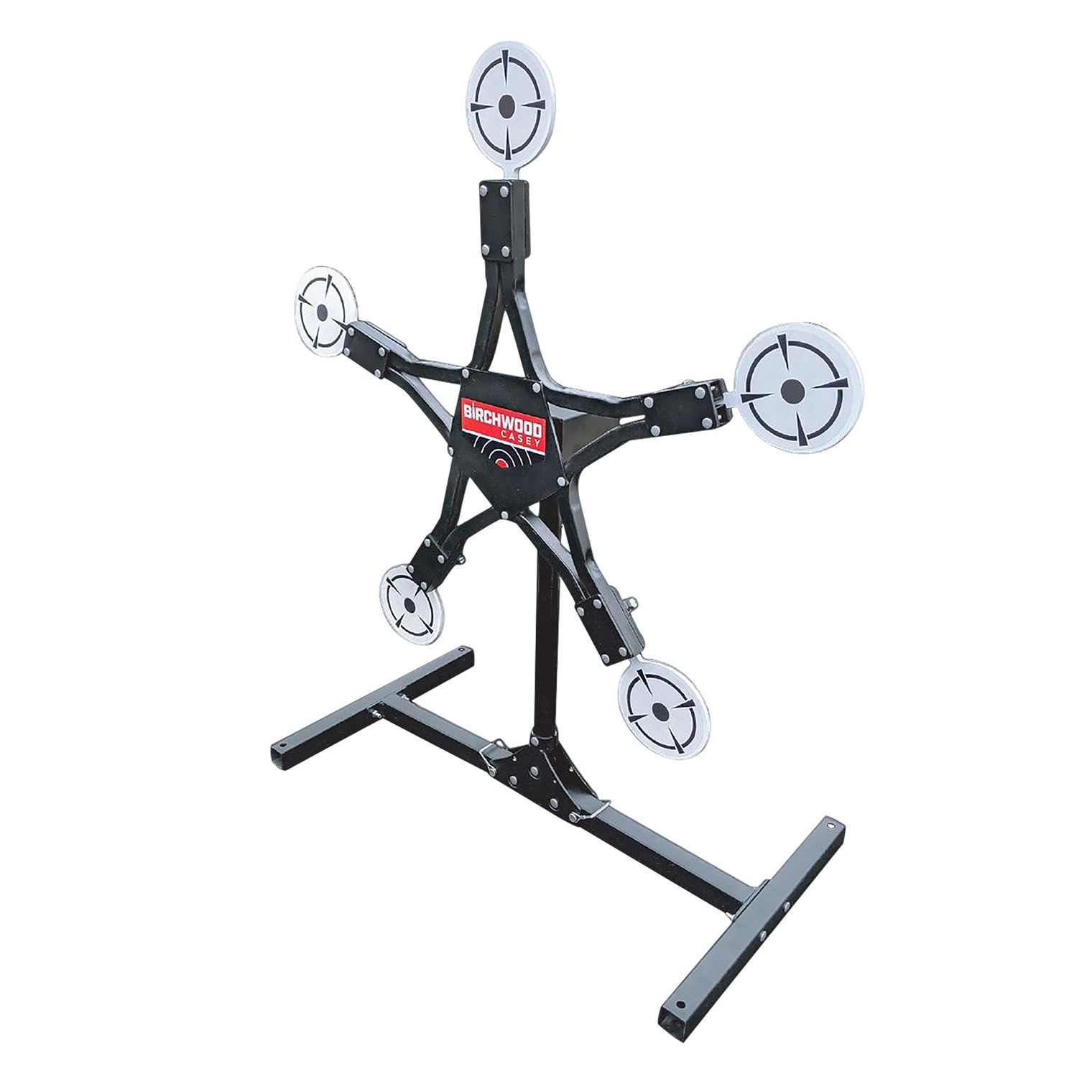 Birchwood Casey TXSPT Texas Star Plinking Target Handgun/Rifle/Shotgun Black/Gray AR500 Steel Star 0.37” Thick Standing