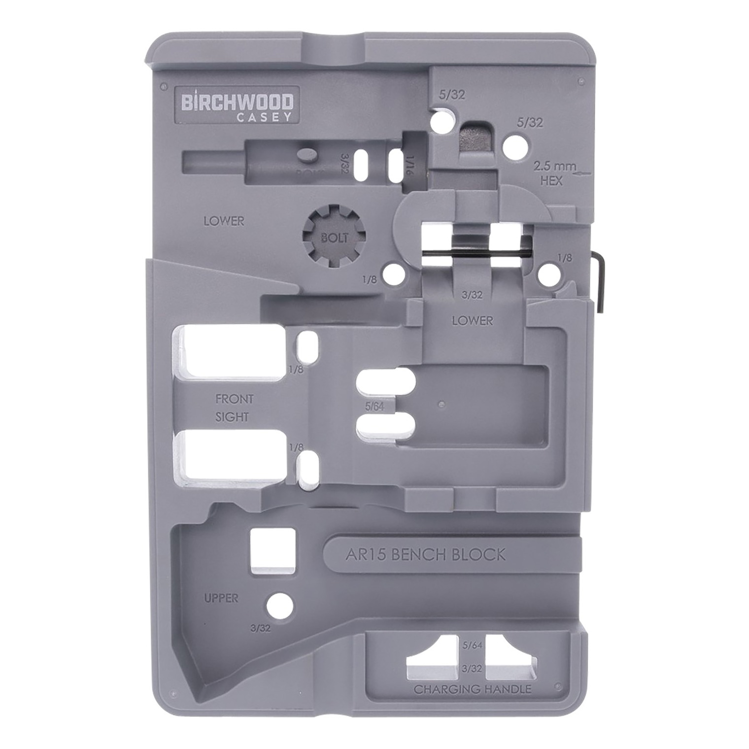 Birchwood Casey ARBENCH-BLOCK Bench Block Gray AR-15