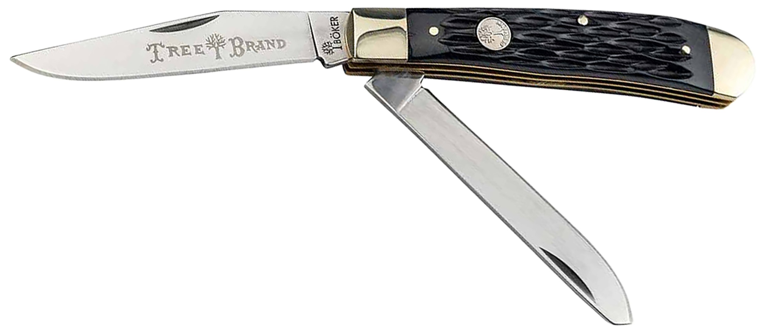 Boker Treebrand Trapper Folding Knife, Jigged Black (110824)