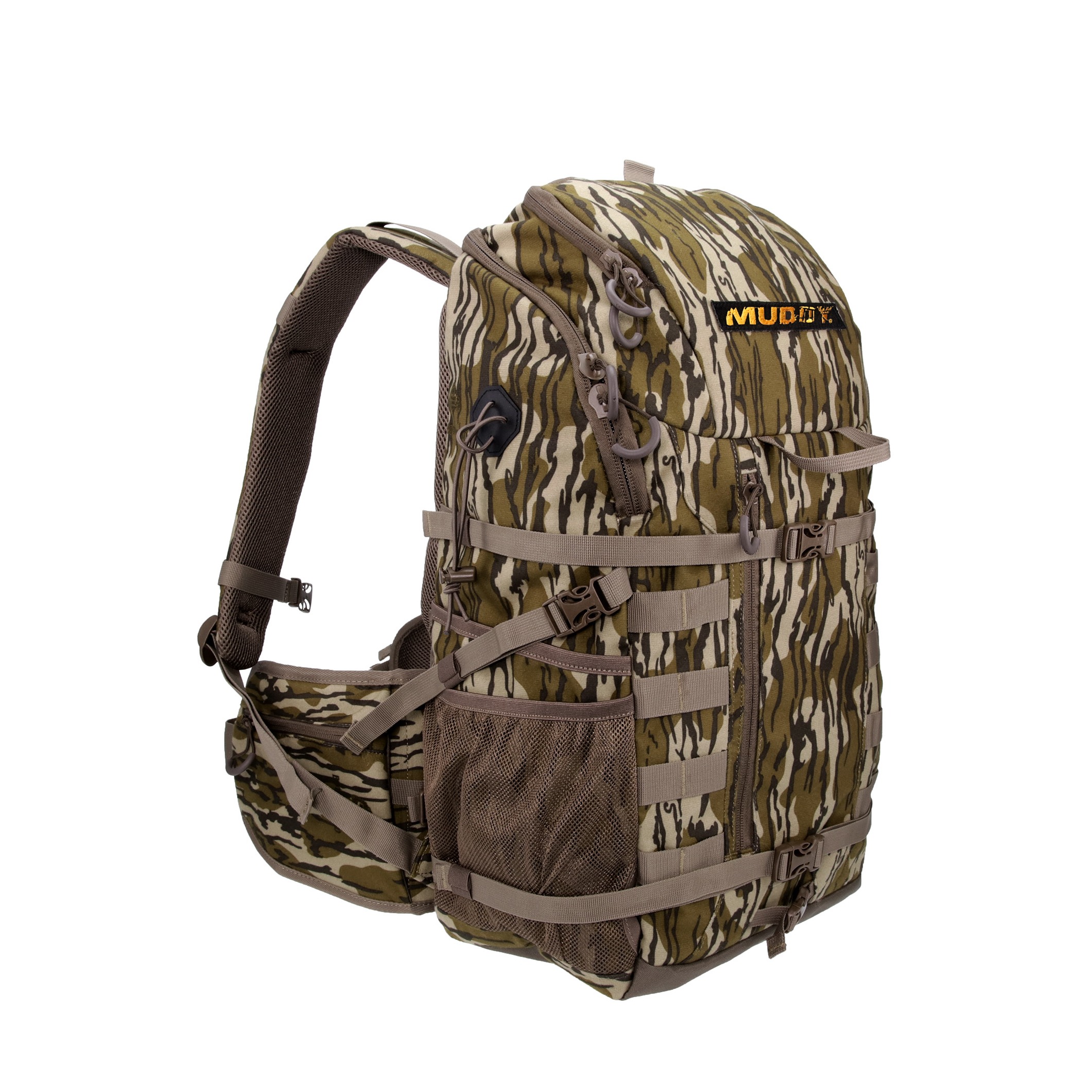 Muddy MUD-BPK-1500MO Pro 1500 Hunting Pack Mossy Oak Bottomland Polyester Zipper/Buckles Closure