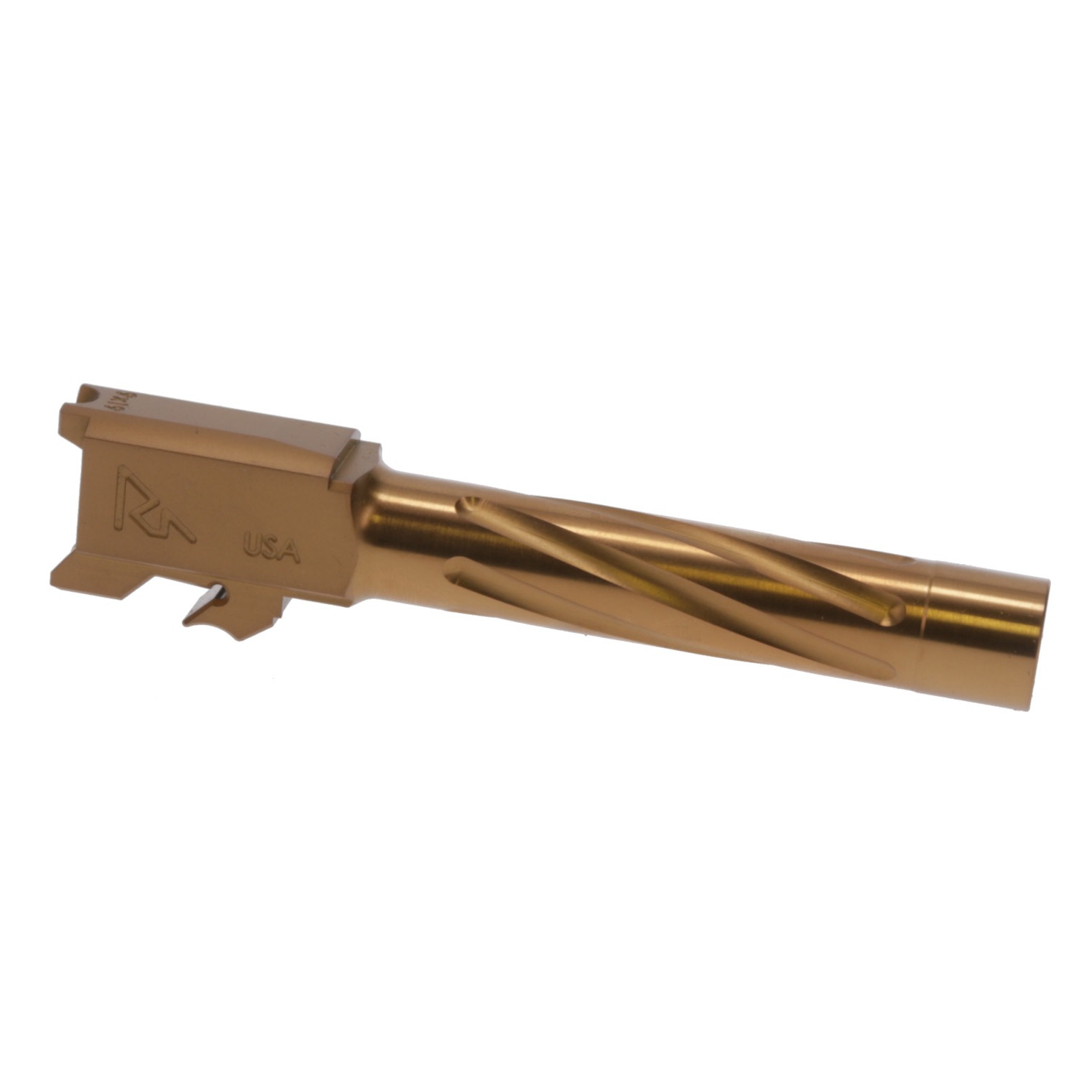 Rival Arms RARA20S201C Precision V1 Match Grade 9mm Luger 4.25” Spiral Fluted Bronze PVD Stainless Steel, Fits S&W M&P
